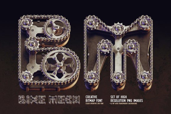 Bike Mech: A Steampunk Typeface for Bold Branding