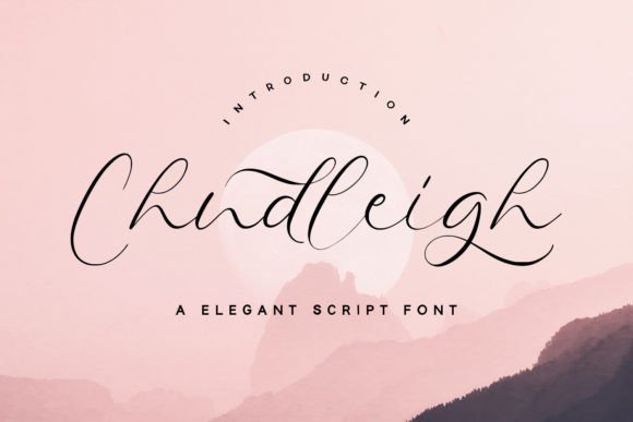 Chudleigh: A Script Font That Feels Like a Confident Signature