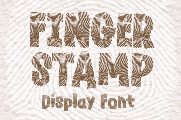 Finger Stamp: A Display Font with a Playful, Tactile Twist