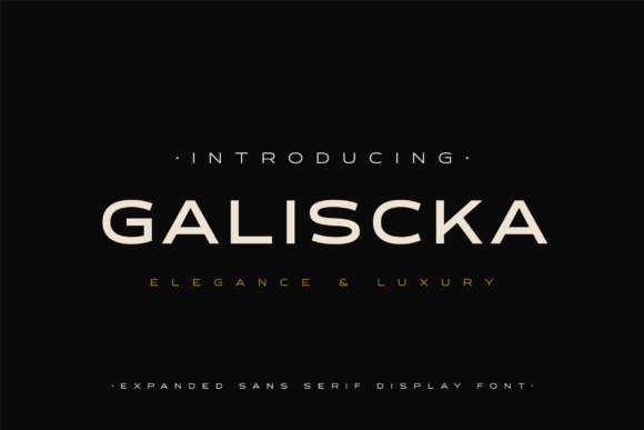 Galiscka: The Elegant Display Font for Modern Branding