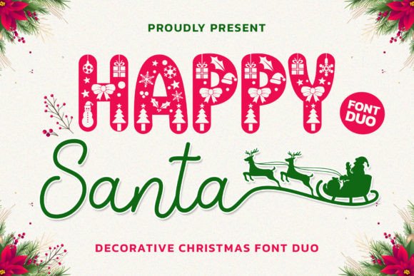 Happy Santa Duo: A Christmas Font for Cozy Branding