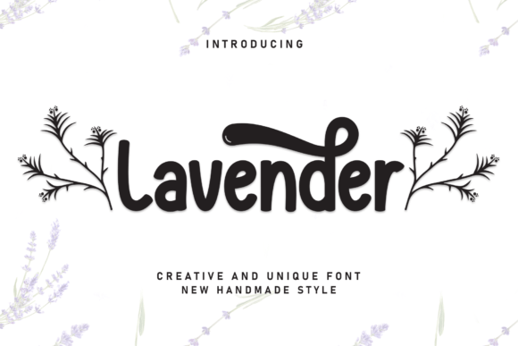 Lavender: A Sweet and Friendly Handwritten Display Font for Creative Projects