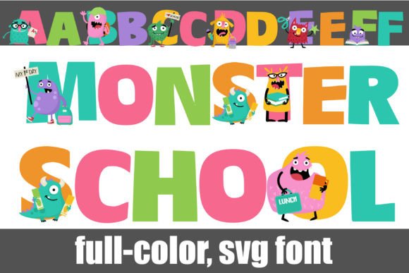Monster School: A Playful Typeface for Creative Projects