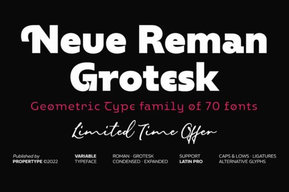 Neue Reman Grotesk: The Ultimate Modern Sans Serif for Your Next Project