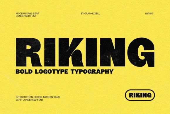 Riking: The Modern Typeface for Sharp, Professional Designs