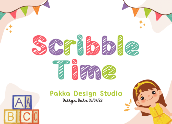 Scribble Time: Capturing the Energy of a Kids Party Theme