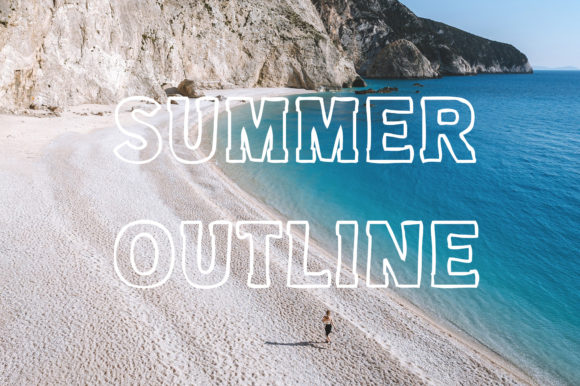 Summer Outline: The Bold Display Font for High-Impact Designs
