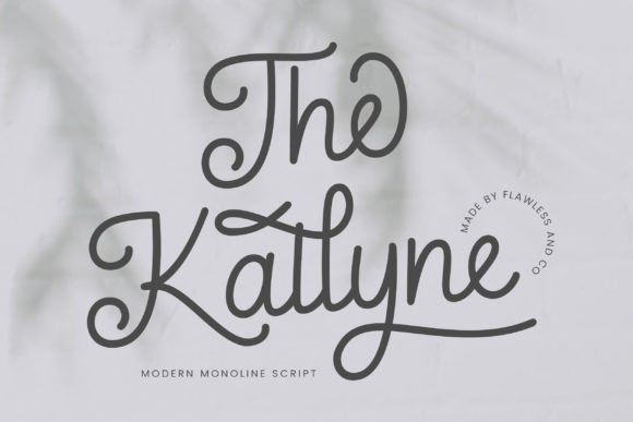 The Kallyne: A Modern Monoline Script Font for Elegant Designs