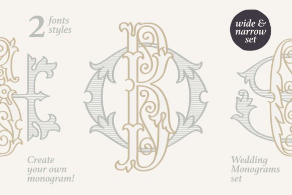 Wedding Monograms: An Elegant Typeface for Timeless Branding